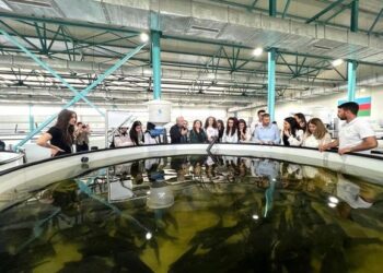 BDU tələbələri üçün müasir akvakultura təsərrüfatına səfər təşkil edildi