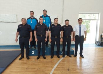 Polis əməkdaşları arasında yarış keçirilib