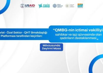 “Qadınların Milli Biznes Gündəliyinin (QMBG) İctimai Vəkilliyi: Sahibkar və işçi qüvvəsində olan qadınların dəstəklənməsi” layihəsi yekunlaşıb