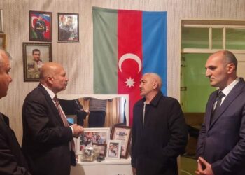 Səyyad Salahlı Saatlıda Şəhid Elmir İbrahimovun anım günündə iştirak edib