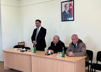 Elman Nəsirov Cəlilabadın Sabirabad kəndində seçicilərlə görüşüb