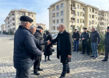 Deputat Ceyhun Məmmədov Kürdəmirdə seçicilərlə görüşüb