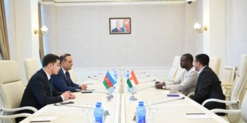 Şahin İsmayılov Niger Respublikası Məsləhət Şurasının  Gənclər komitəsinin sədri ilə görüşüb